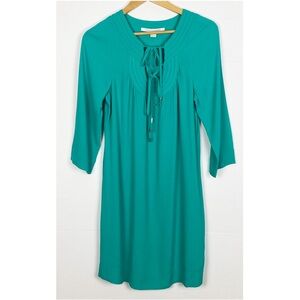 Diane Von Furstenberg New Parlian Shift Dress Teal Size 8